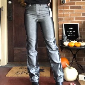 Urban Outfitters high waisted metallic jeans